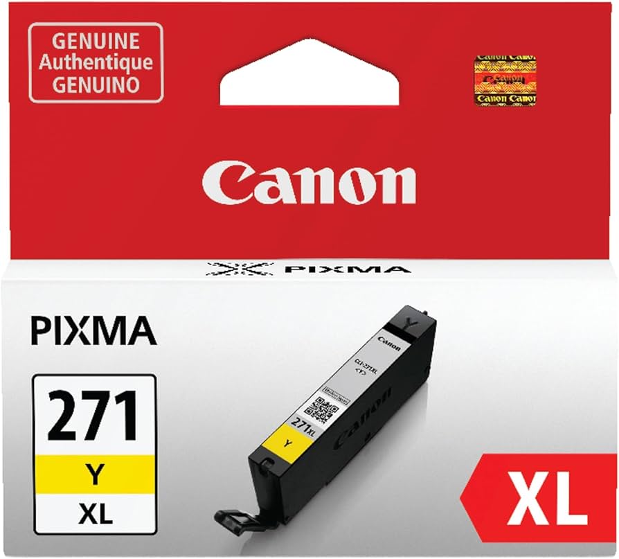 New, Pre-Owned -  CLI-271XL High Yield Yellow Inkjet Cartridge, 0339C001
