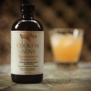Honeysuckle & Peppercorns Cocktail Syrup | Cocktail & Sons (8oz)