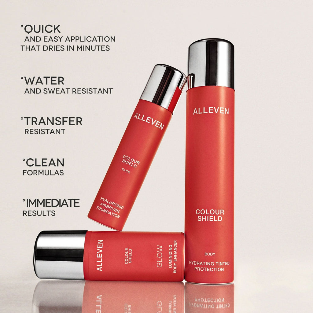 ALLEVEN COLOUR SHIELD GLOW FACE & BODY - AMBER 100ml