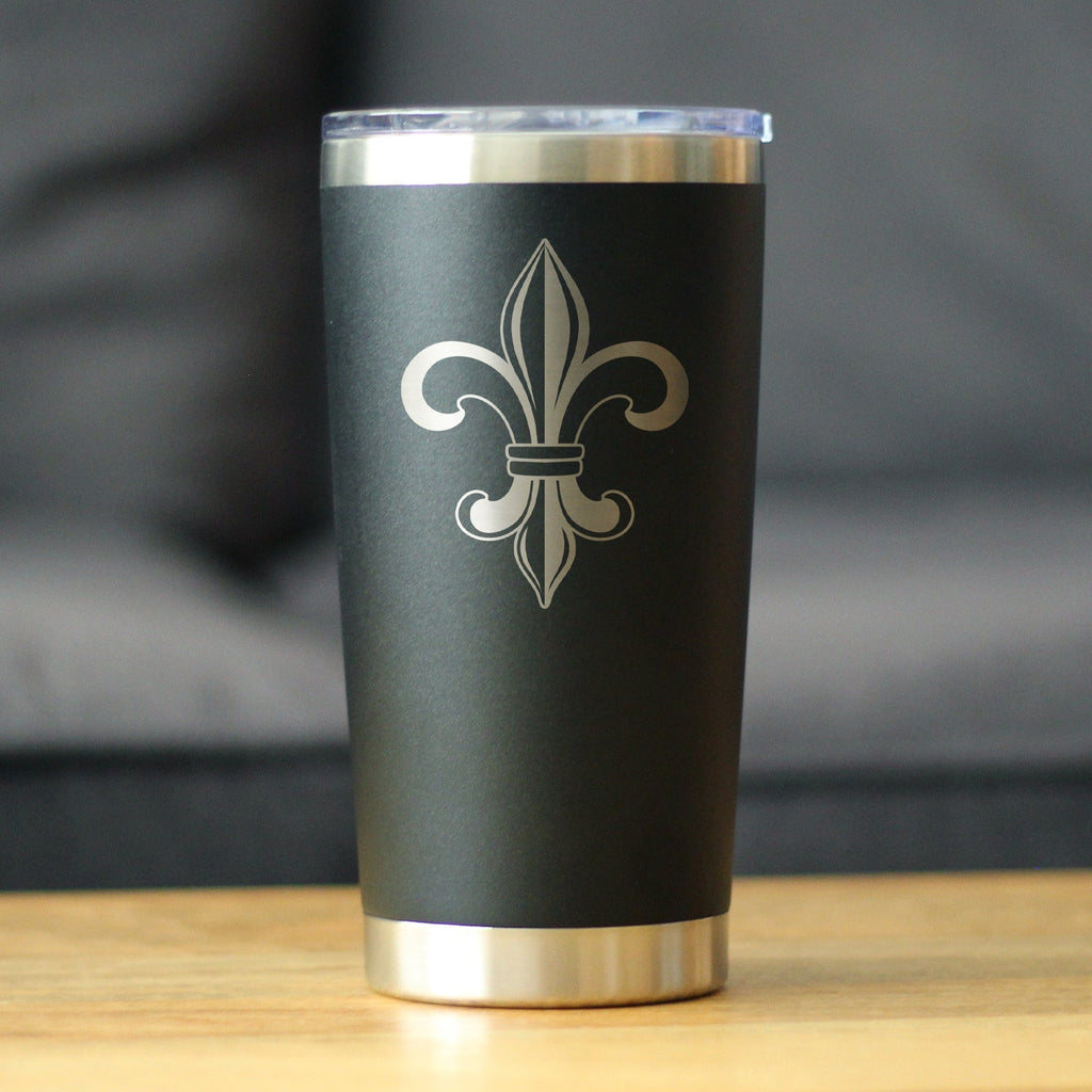 Fleur de Lis - Cute Lily Themed Gifts - Gift for Lovers of French & Italian Culture - 20 oz Coffee Tumbler