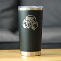 Poodle Happy Face - Insulated Coffee Tumbler Cup with Sliding Lid - Stainless Steel Travel Mug - Poodle Dog Gift for Women and Men