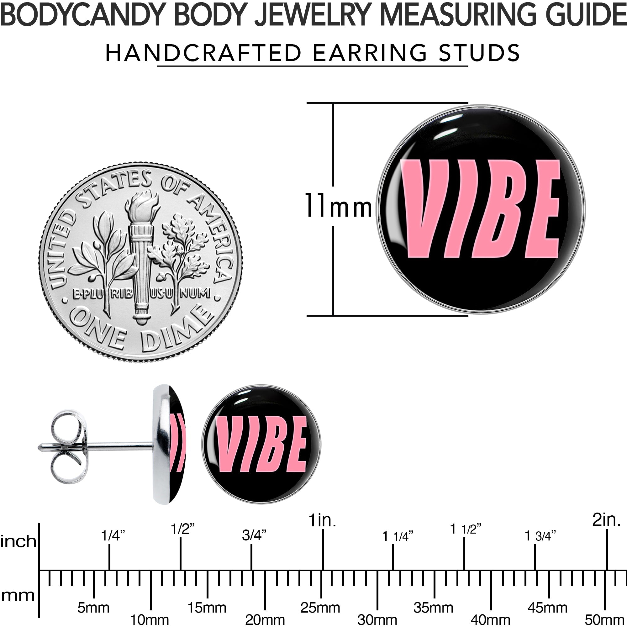 Vibe Stud Earrings by Onyx O