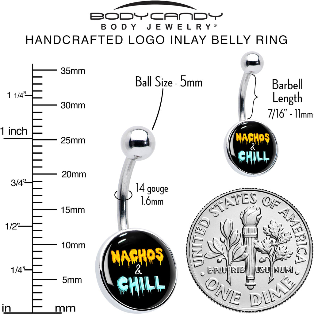 Nachos and Chill Belly Ring by Onyx O