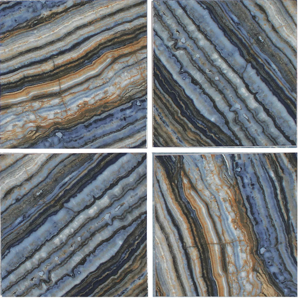 Aquatica Blue Porcelain Pool Tile 6x6 Square - Onyx Collection