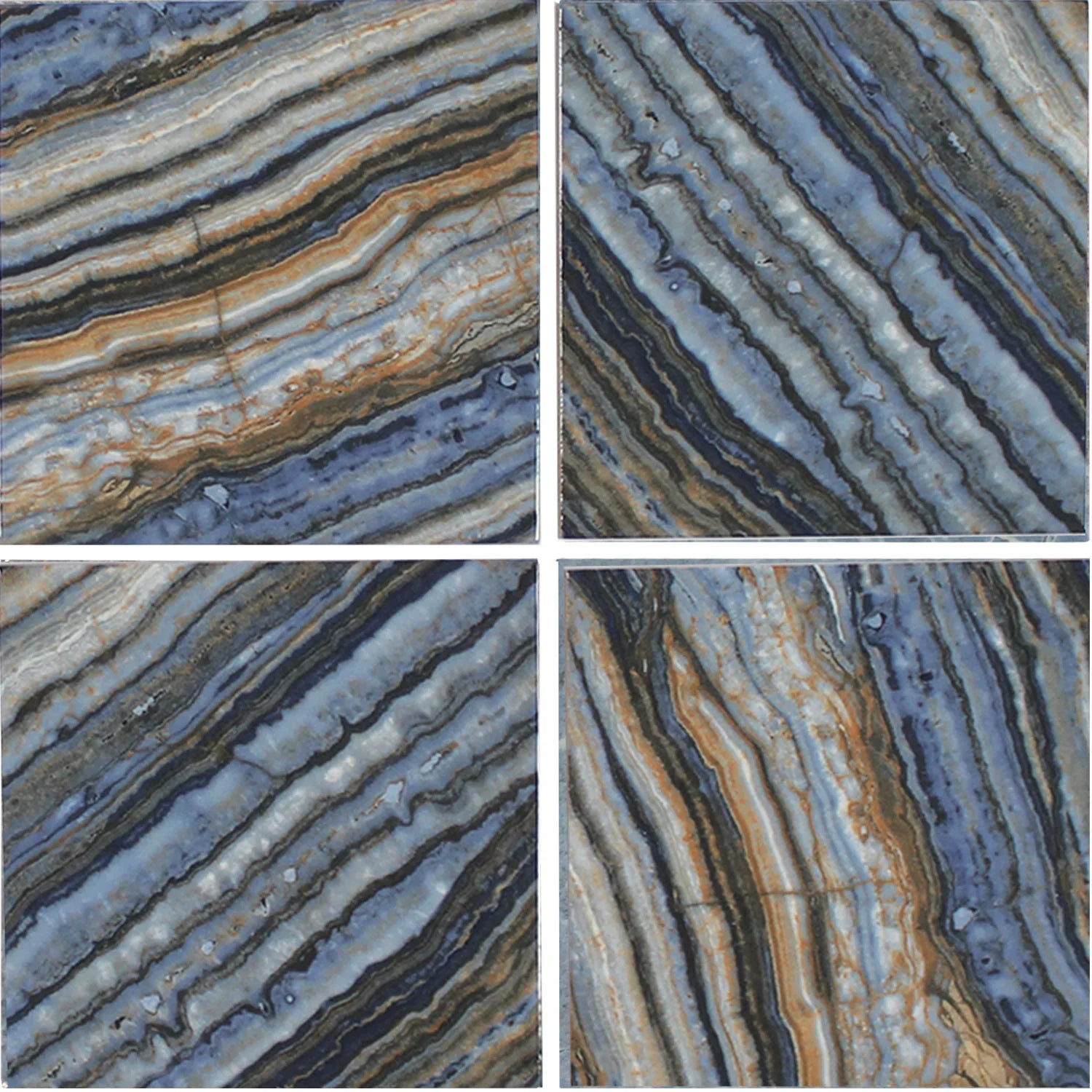 Aquatica Blue Porcelain Pool Tile 6x6 Square - Onyx Collection