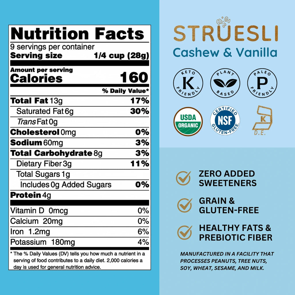 Struesli Organic Granola | Cashew & Vanilla