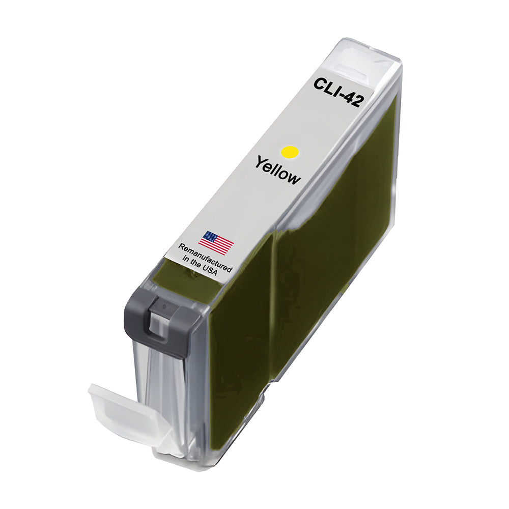 U.S. Remanufactured for Canon CLI-42 Yellow Ink Cartridge