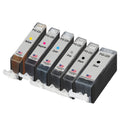 U.S. Remanufactured for Canon 1 PGI-225 Black / CLI-226 1 Black, 1 Gray, 3 Colors Ink Cartridges 6-Pack