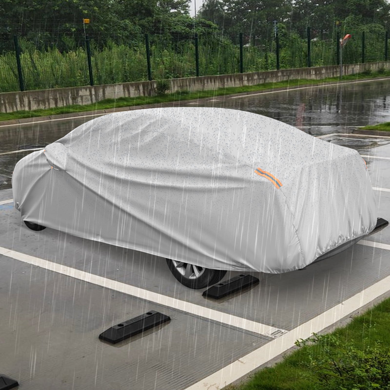 Car Cover for Automobiles 185 Inch Rain Sun UV Protection Universal Fit Sedan Toyota Corolla