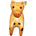 Carved Toy Cow that Can Sit in the Mini Furniture or Edge of Shelf