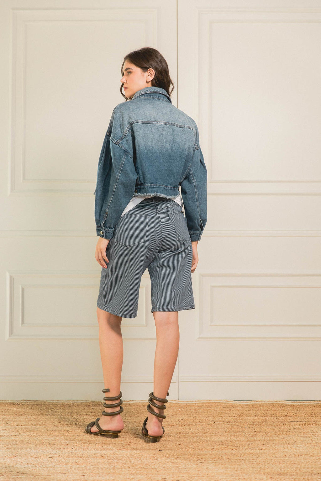 Chaqueta Barrel Denim