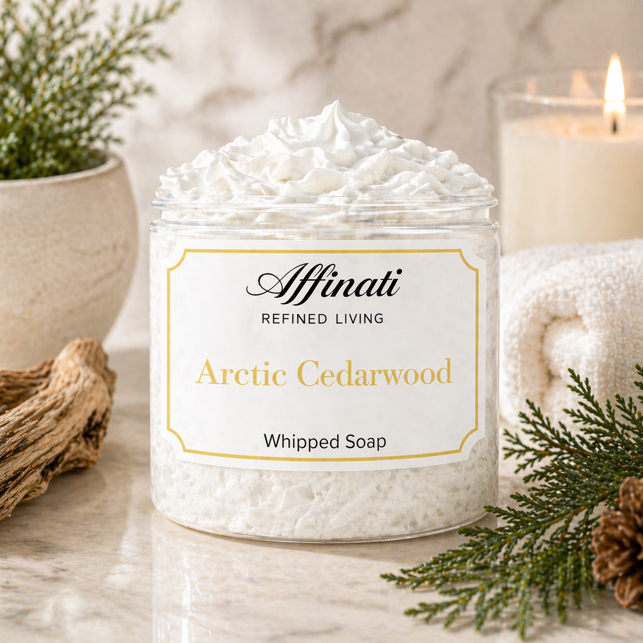 Arctic Cedarwood Whipped Soap - 20 oz