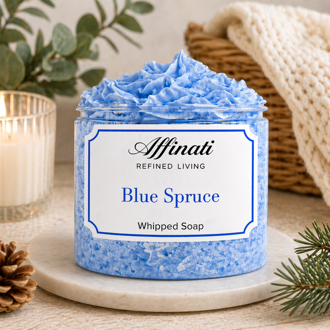 Blue Spruce Whipped Soap - 20 oz