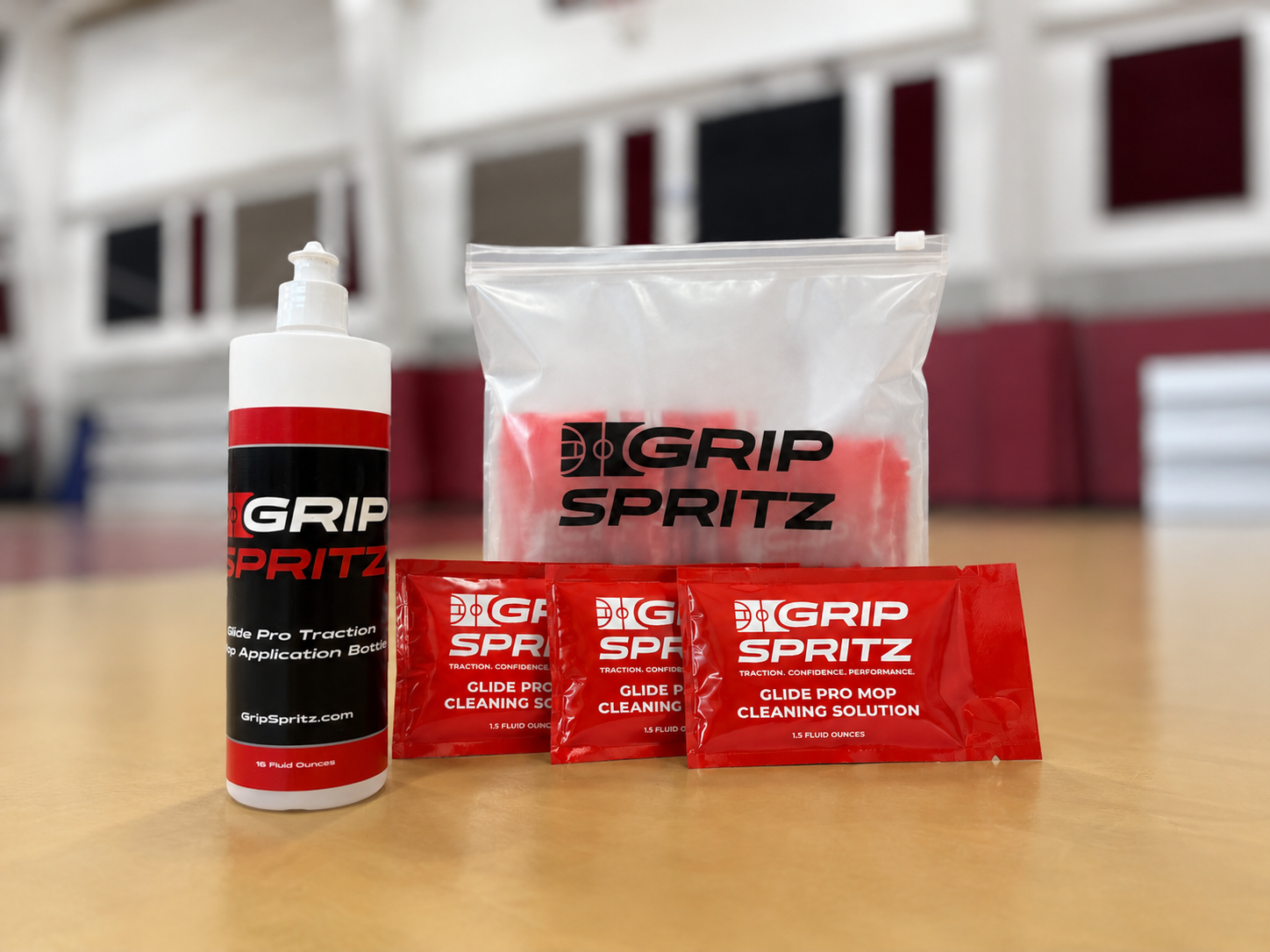 Grip Spritz GlidePro Court Mop | Complete Refill Kit | Towels + Cleaning Solution