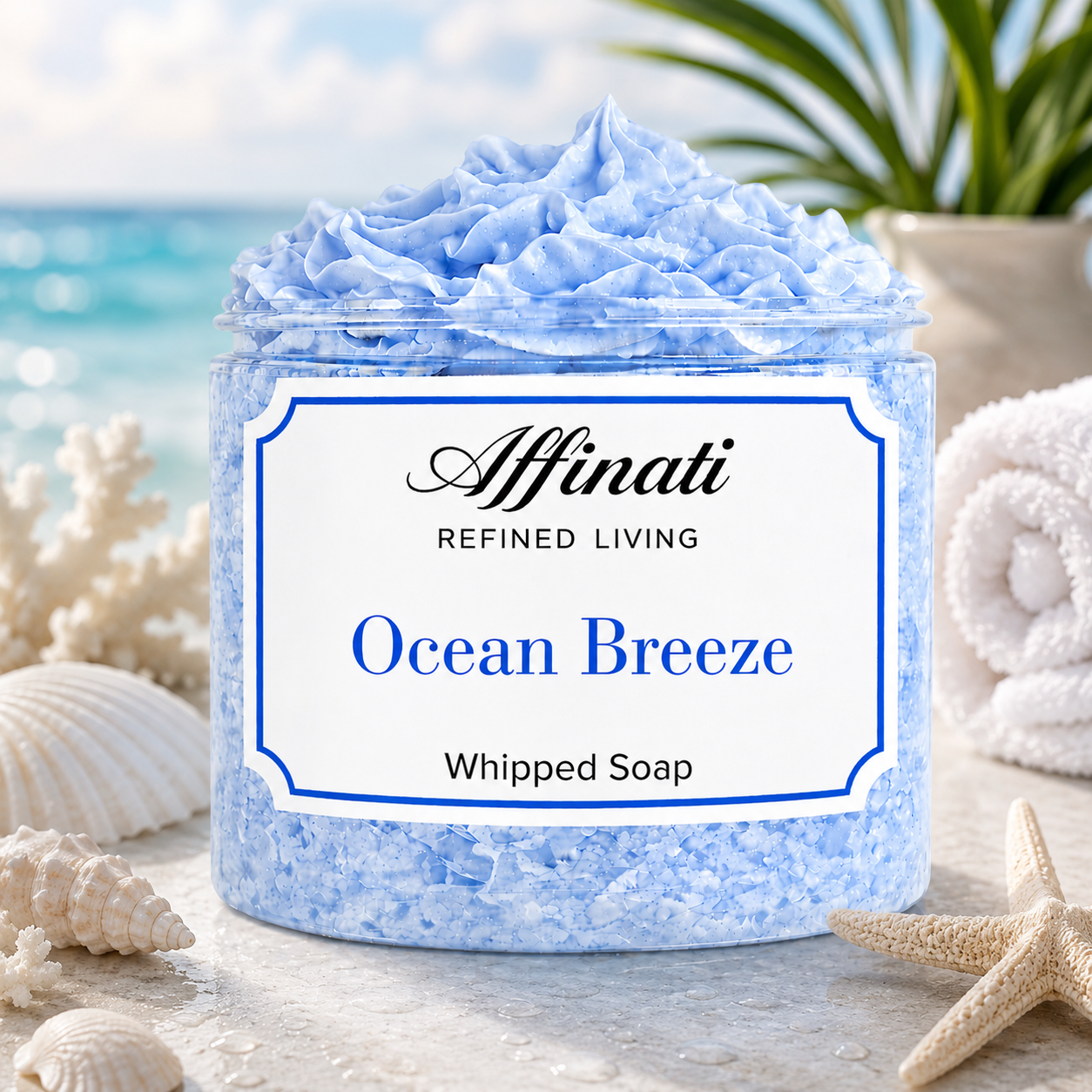 Ocean Breeze Whipped Soap - 20 oz