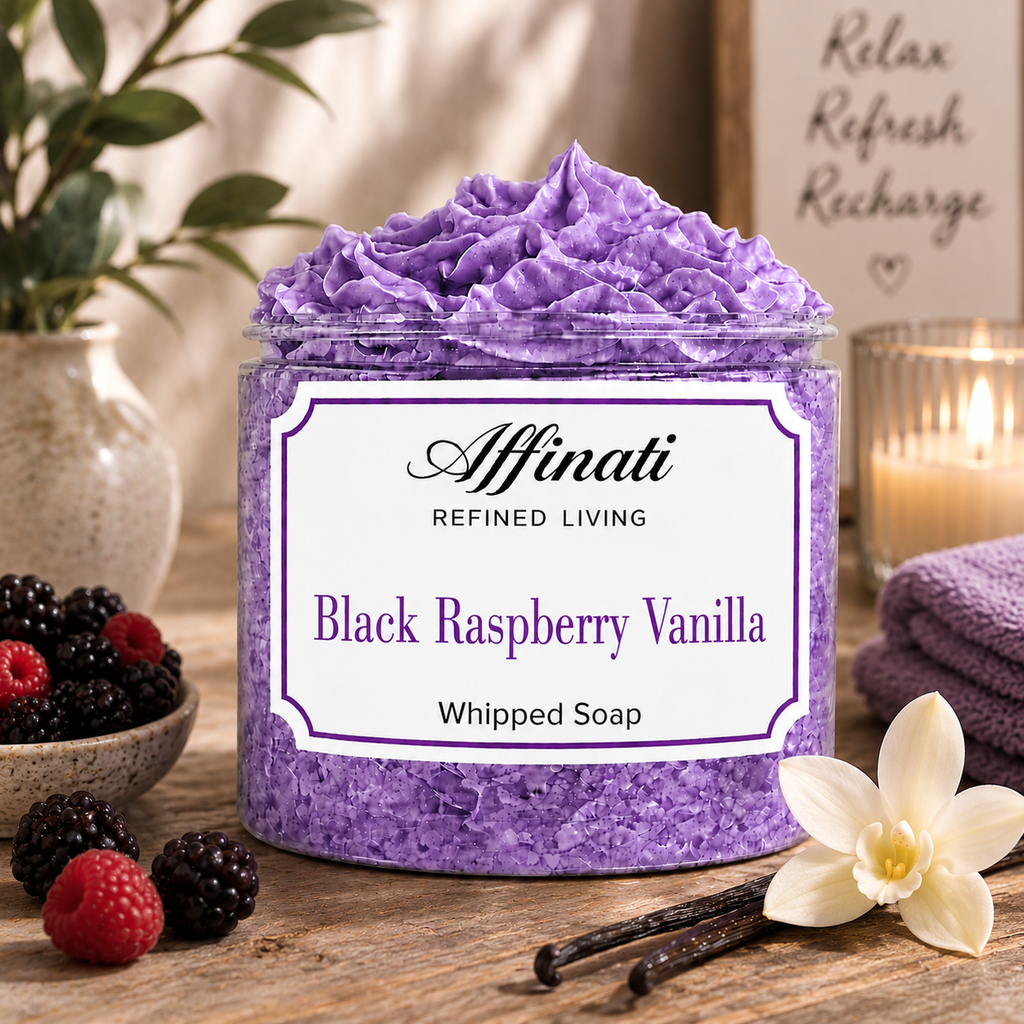 Black Raspberry Vanilla Whipped Soap - 20 oz
