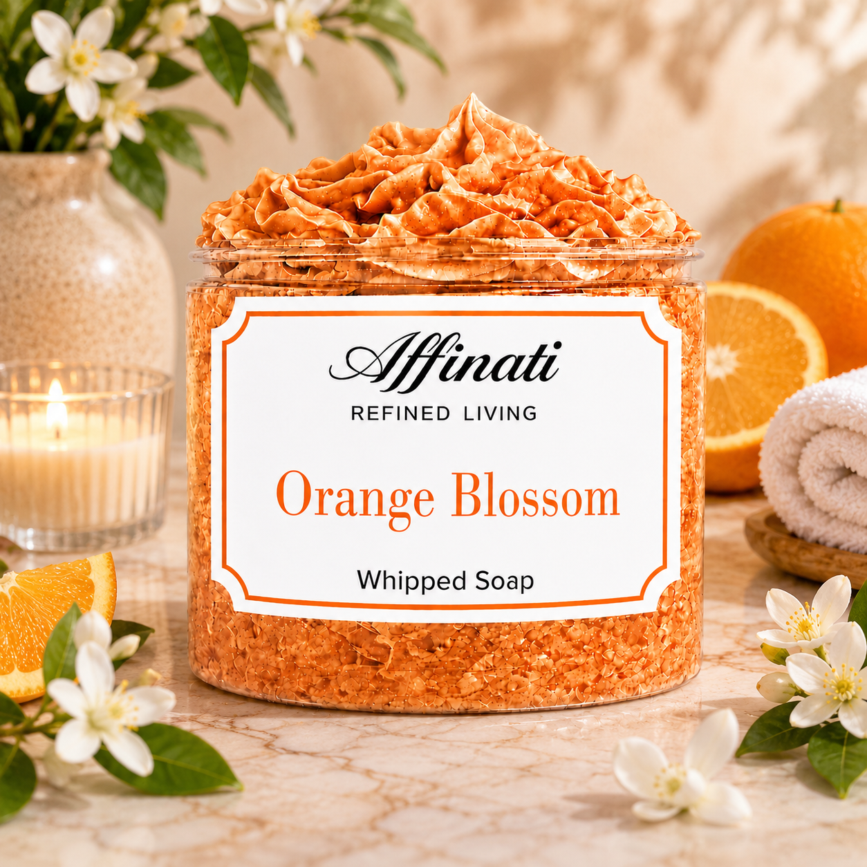 Orange Blossom Whipped Soap - 20 oz