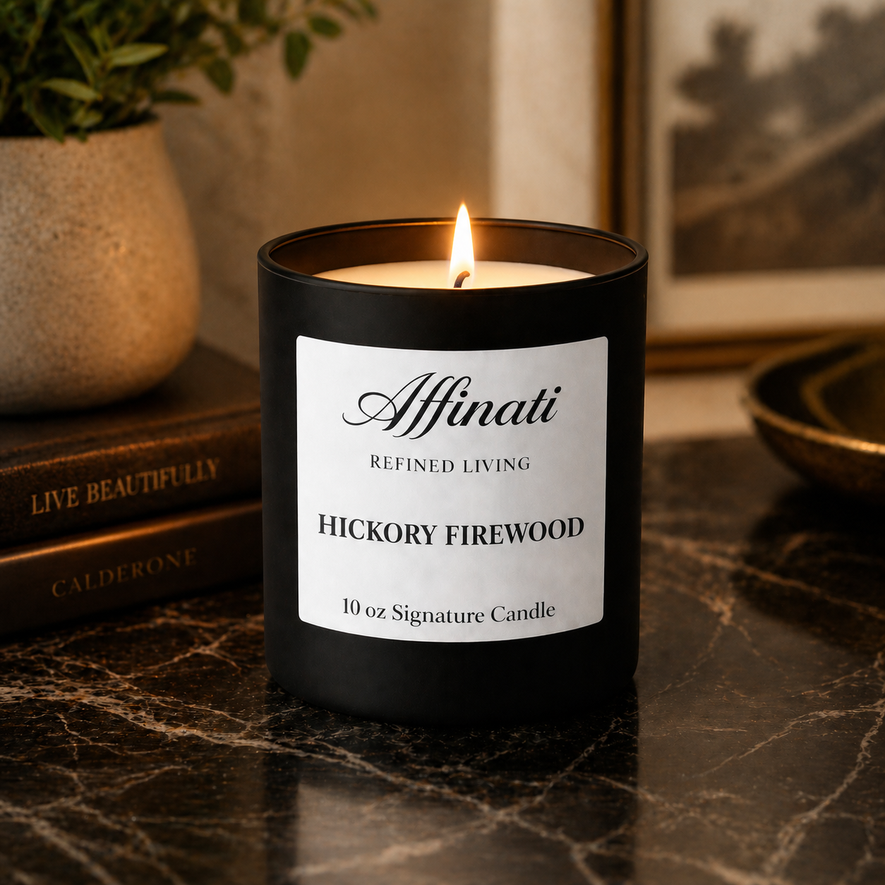 Hickory Firewood Signature Candle
