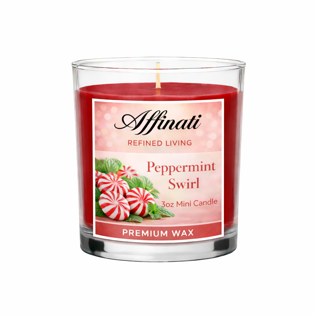 Peppermint Swirl Mini Candle