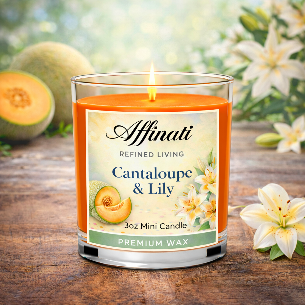 Cantaloupe & Lily Mini Candle