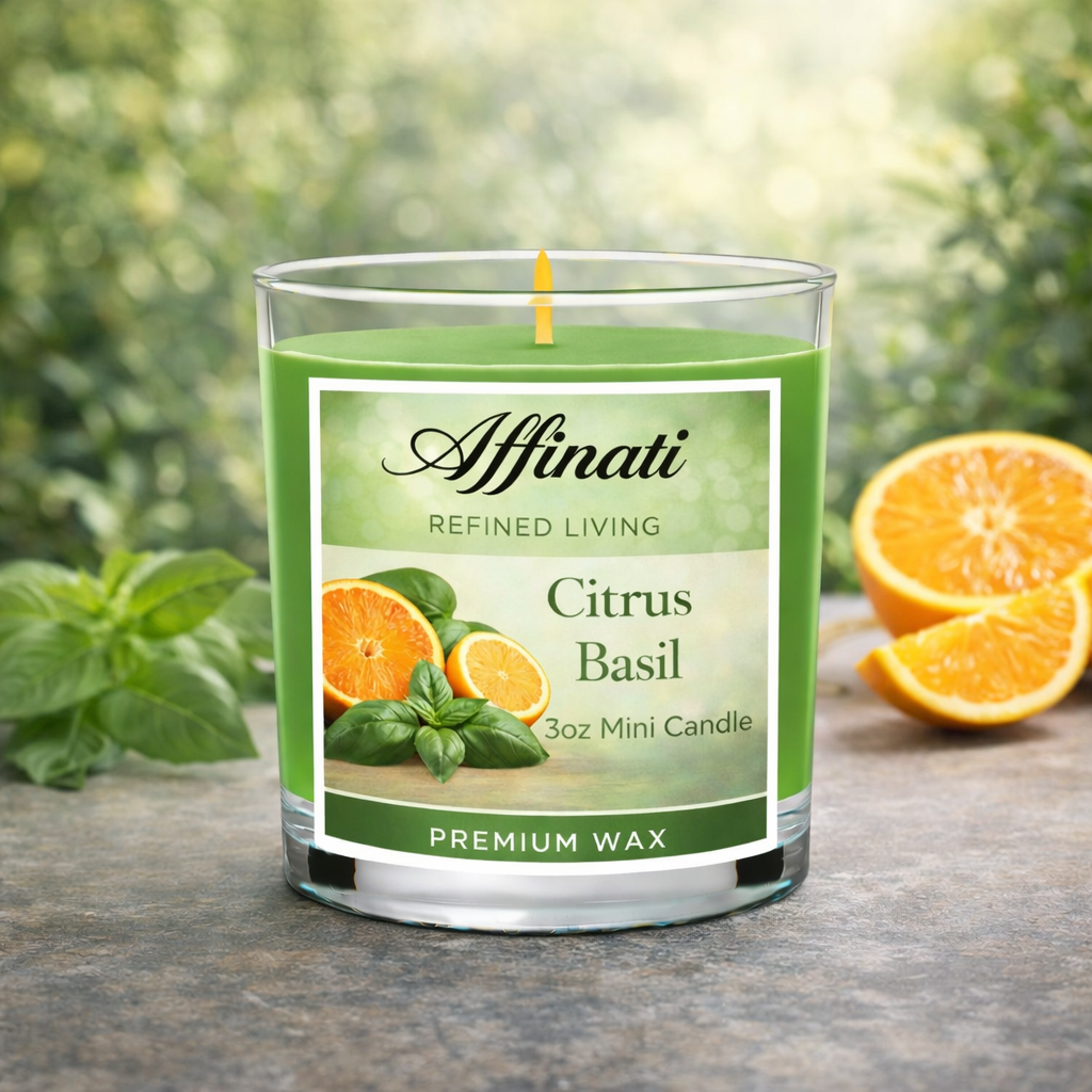 Citrus Basil Mini Candle