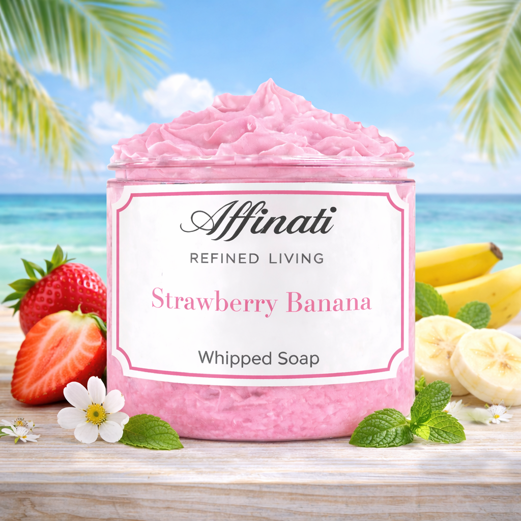 Strawberry Banana Whipped Soap - 20 oz