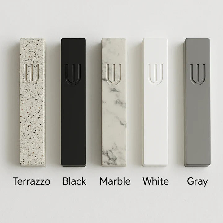Sculpted Concrete Mezuzah with Clean Architectural Lines – Timeless Collection