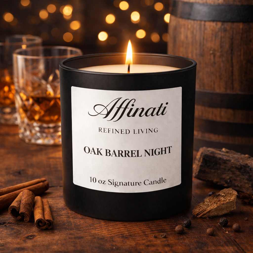 Oak Barrel Night Signature Candle