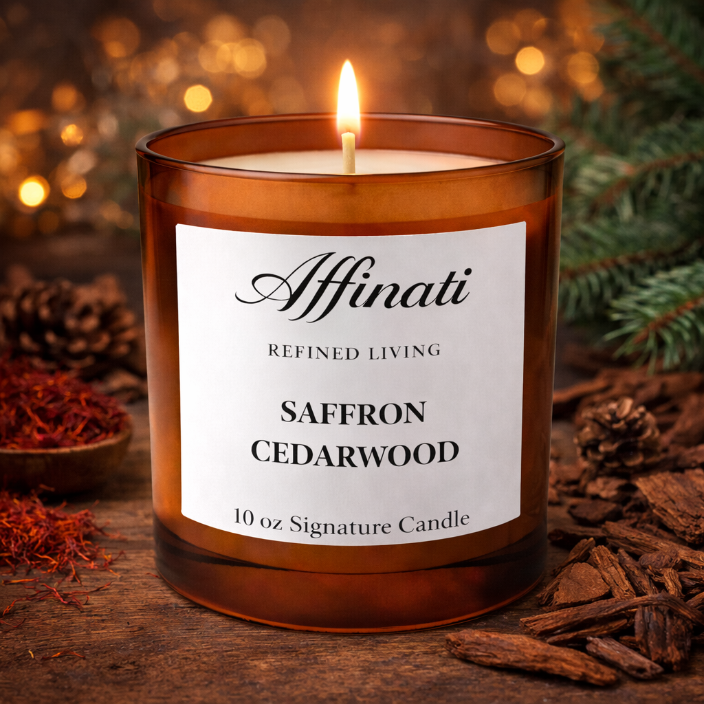 Saffron Cedarwood Signature Candle