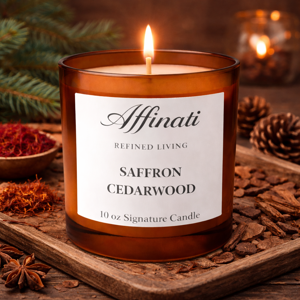 Saffron Cedarwood Signature Candle