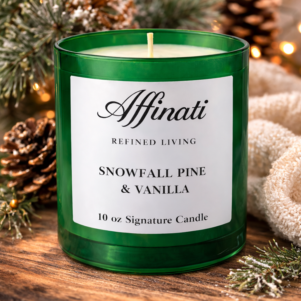 Snowfall Pine & Vanilla Signature Candle