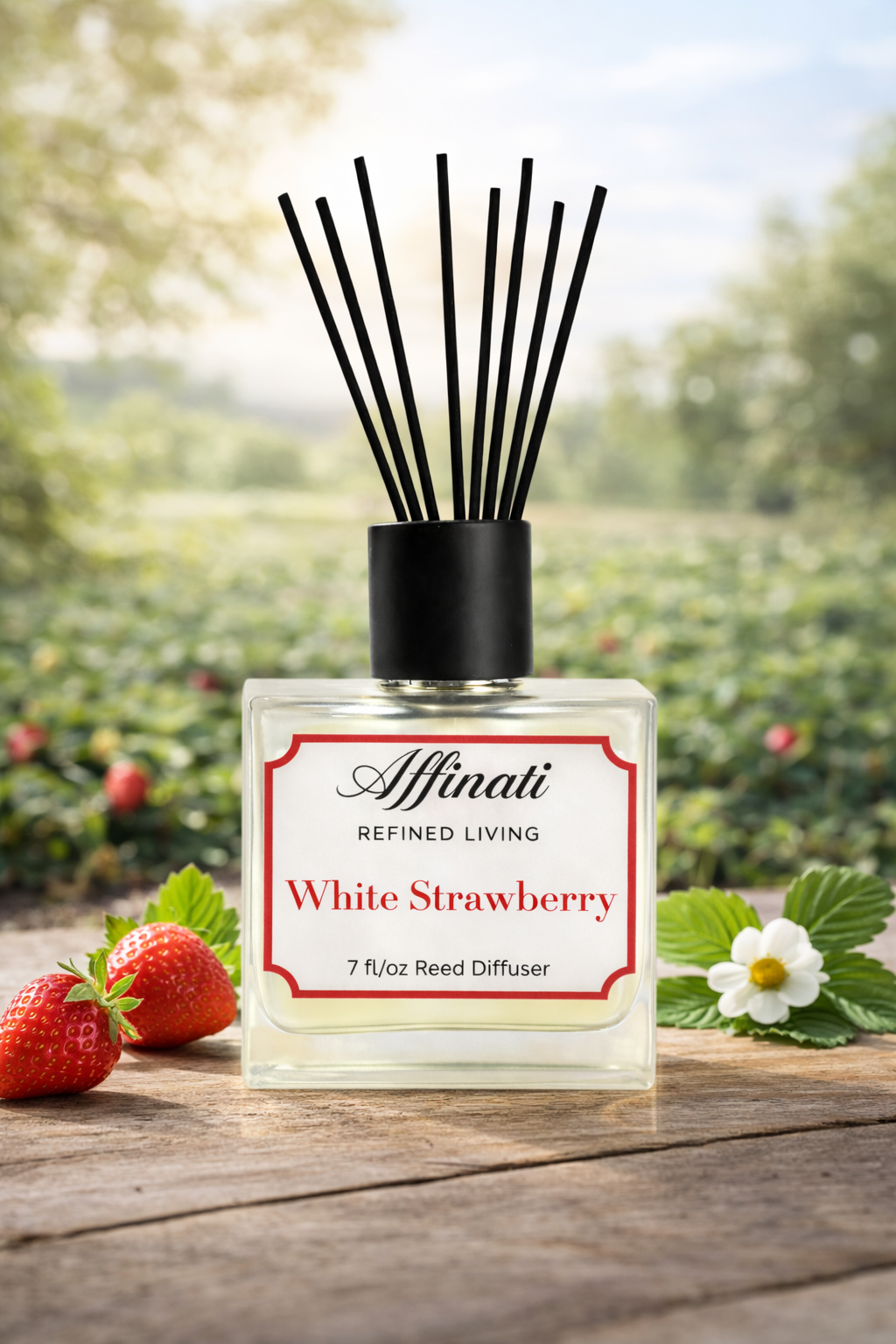 White Strawberry Reed Diffuser