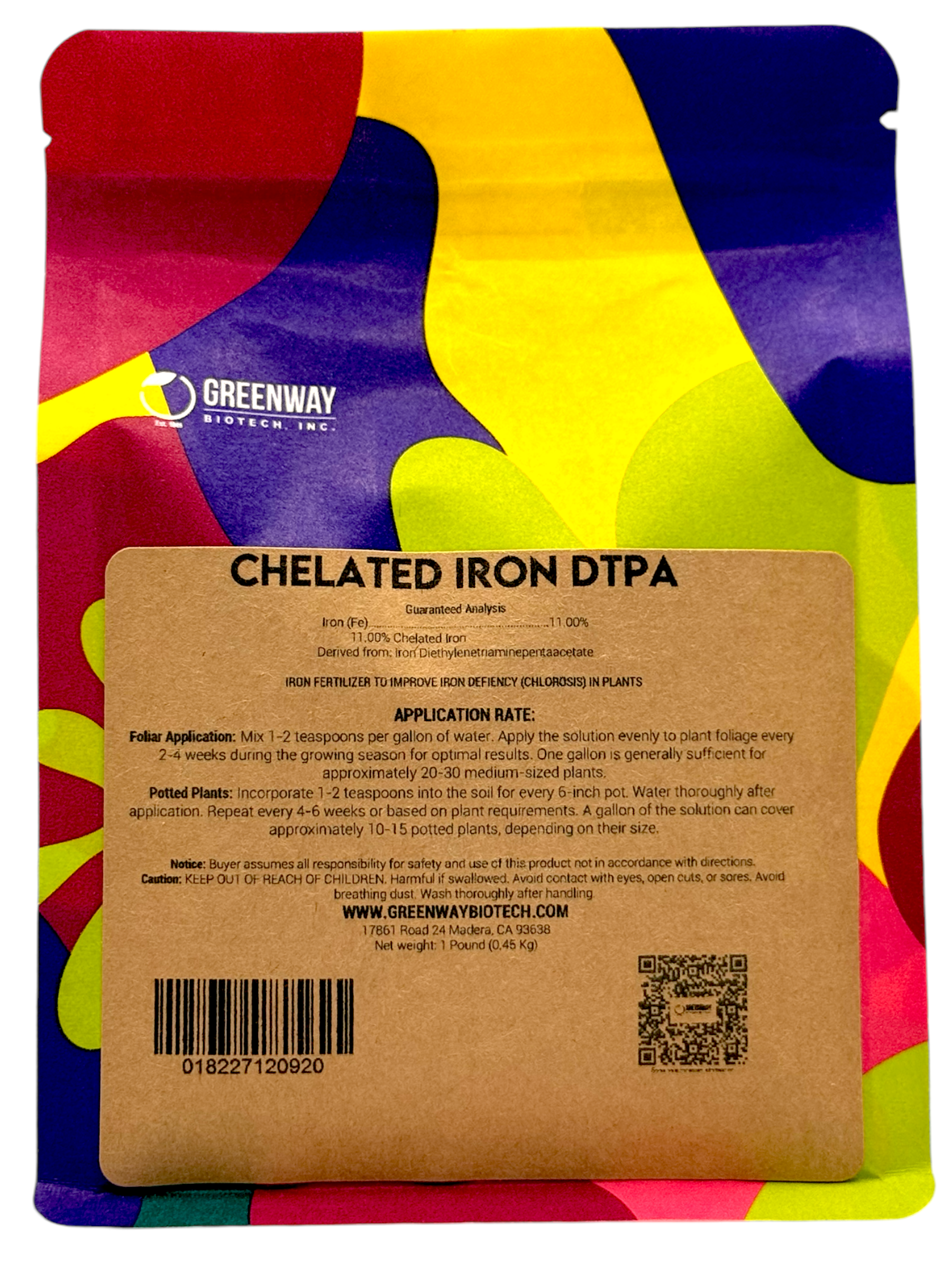 Chelated Iron DTPA Fertilizer
