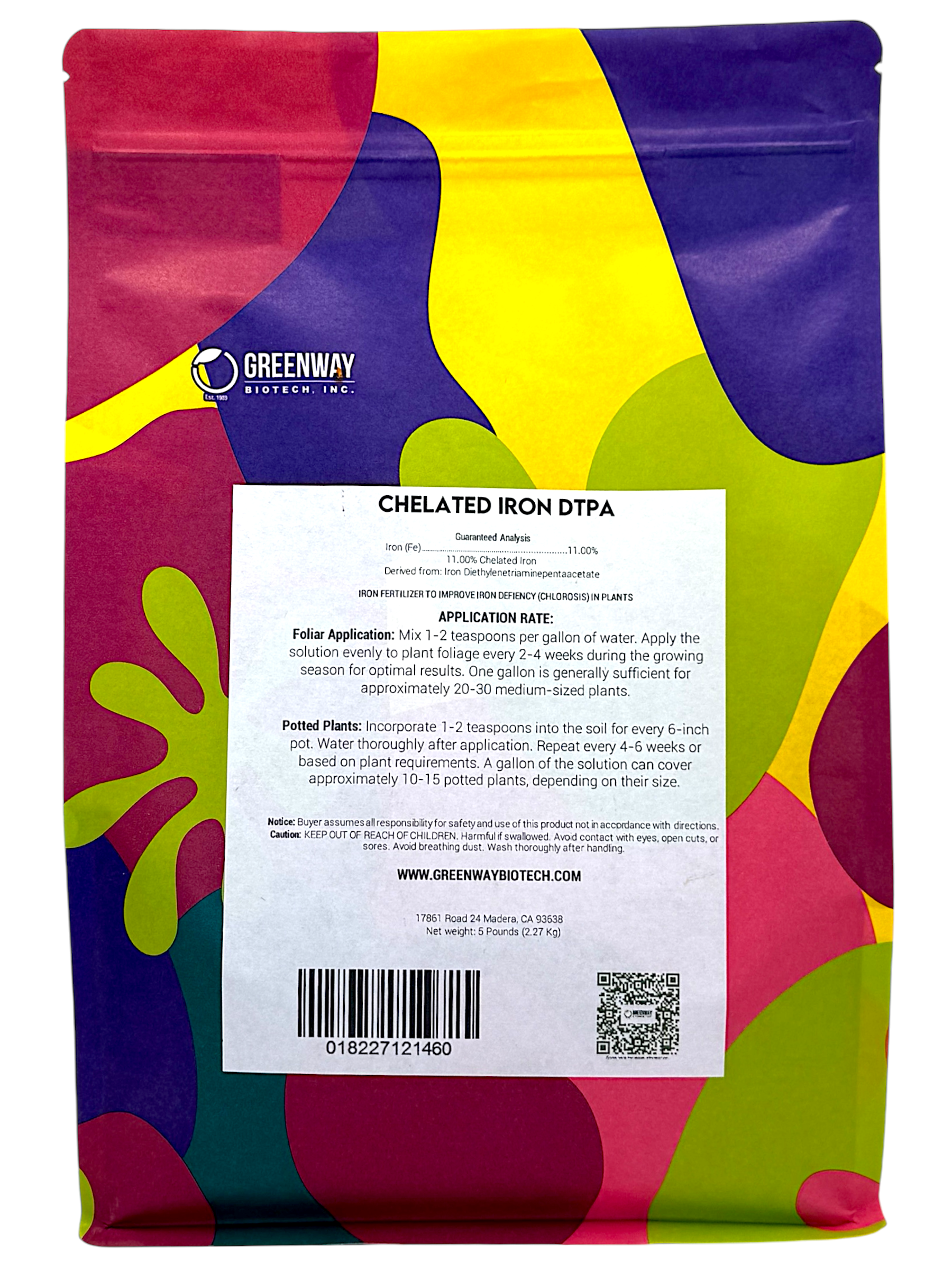 Chelated Iron DTPA Fertilizer