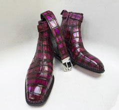 Style: Maurice Alligator Belt-Burgundy
