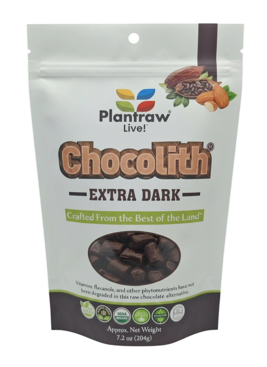 Chocolith® - Extra-Dark Almonds (7.2 oz) - Vegan, Gluten-Free, Paleo, 0g refined carbs.