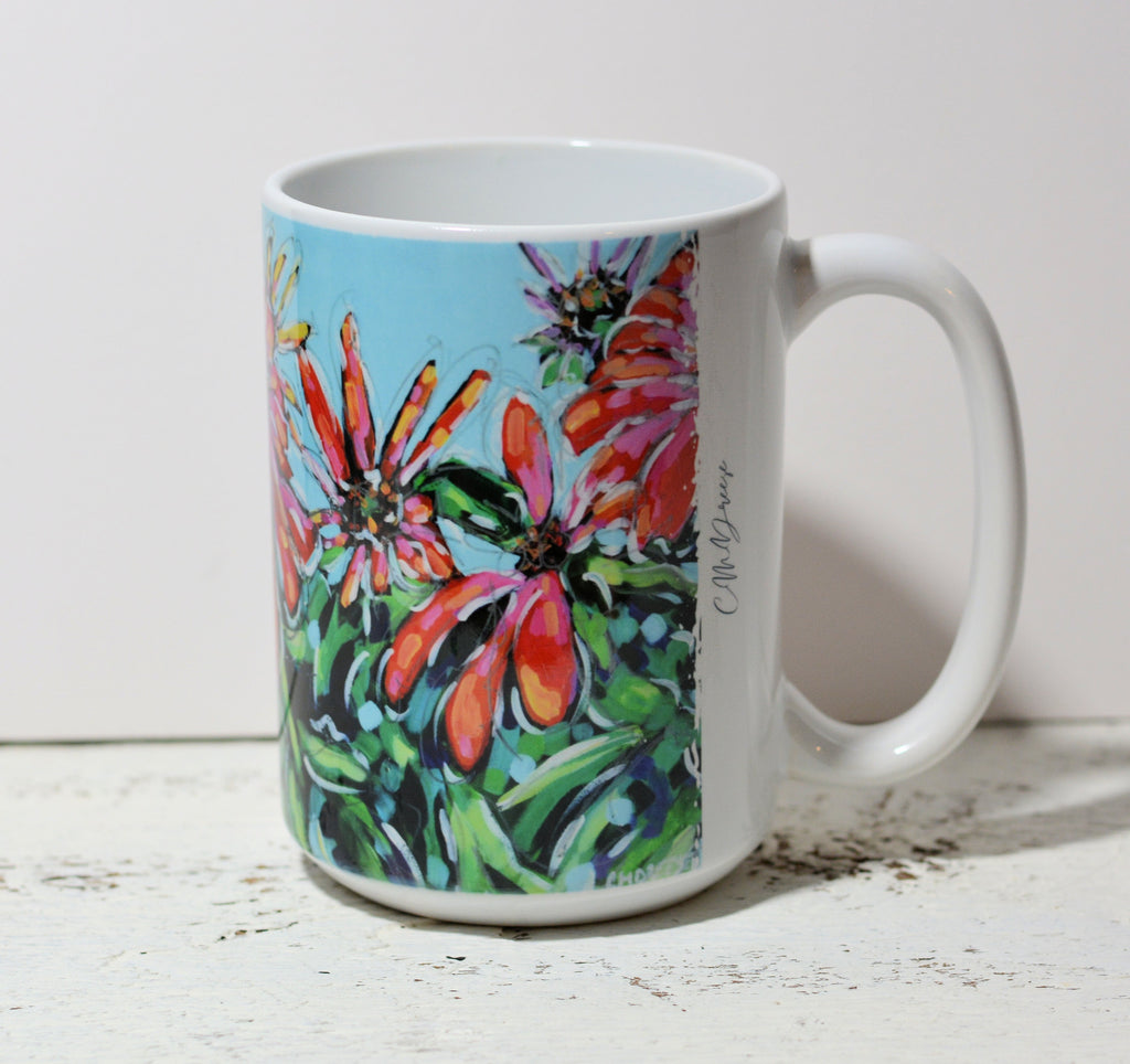 Drinkware - Cone Flowers