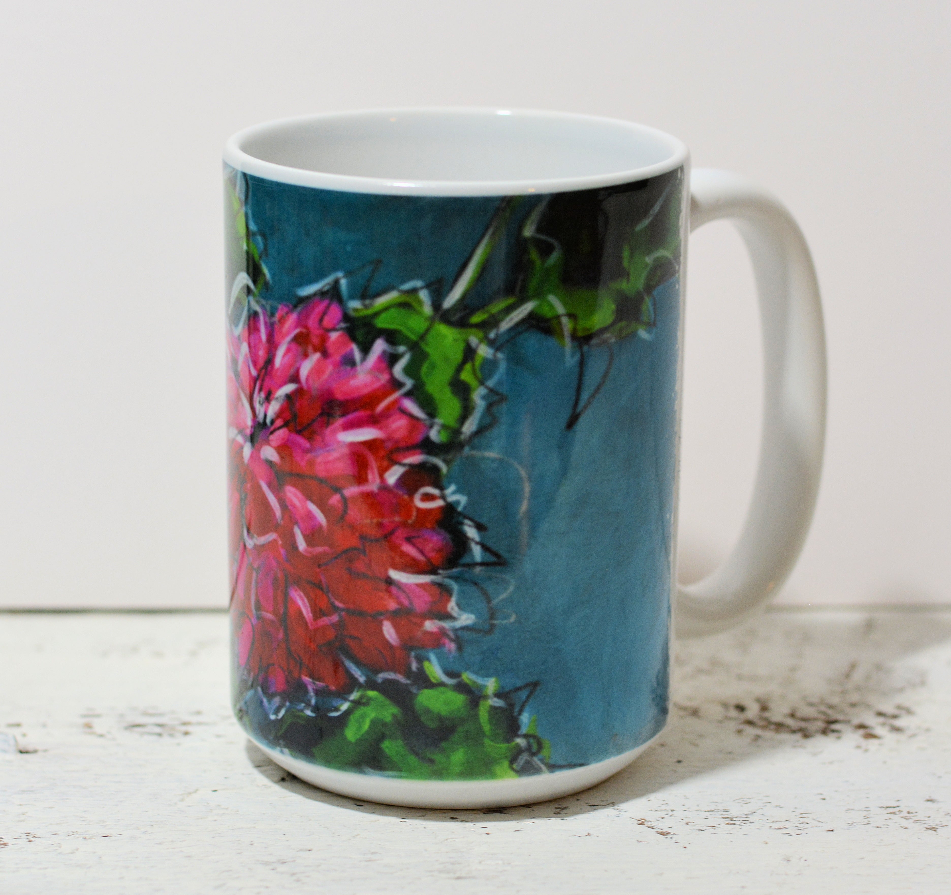 Drinkware -Pink Chrysanthemum