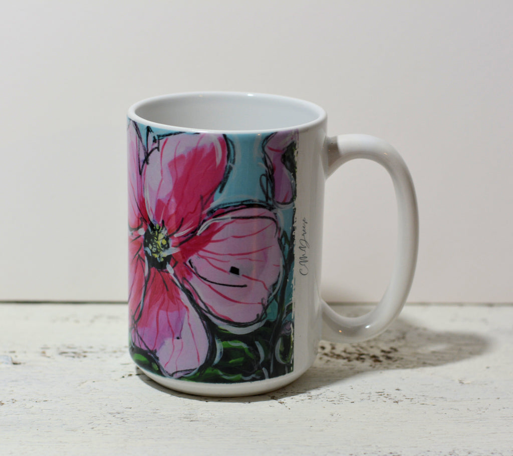Drinkware-Pink Hibiscus