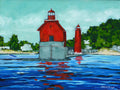 Water View: Grand Haven Lighthouse Print on Paper