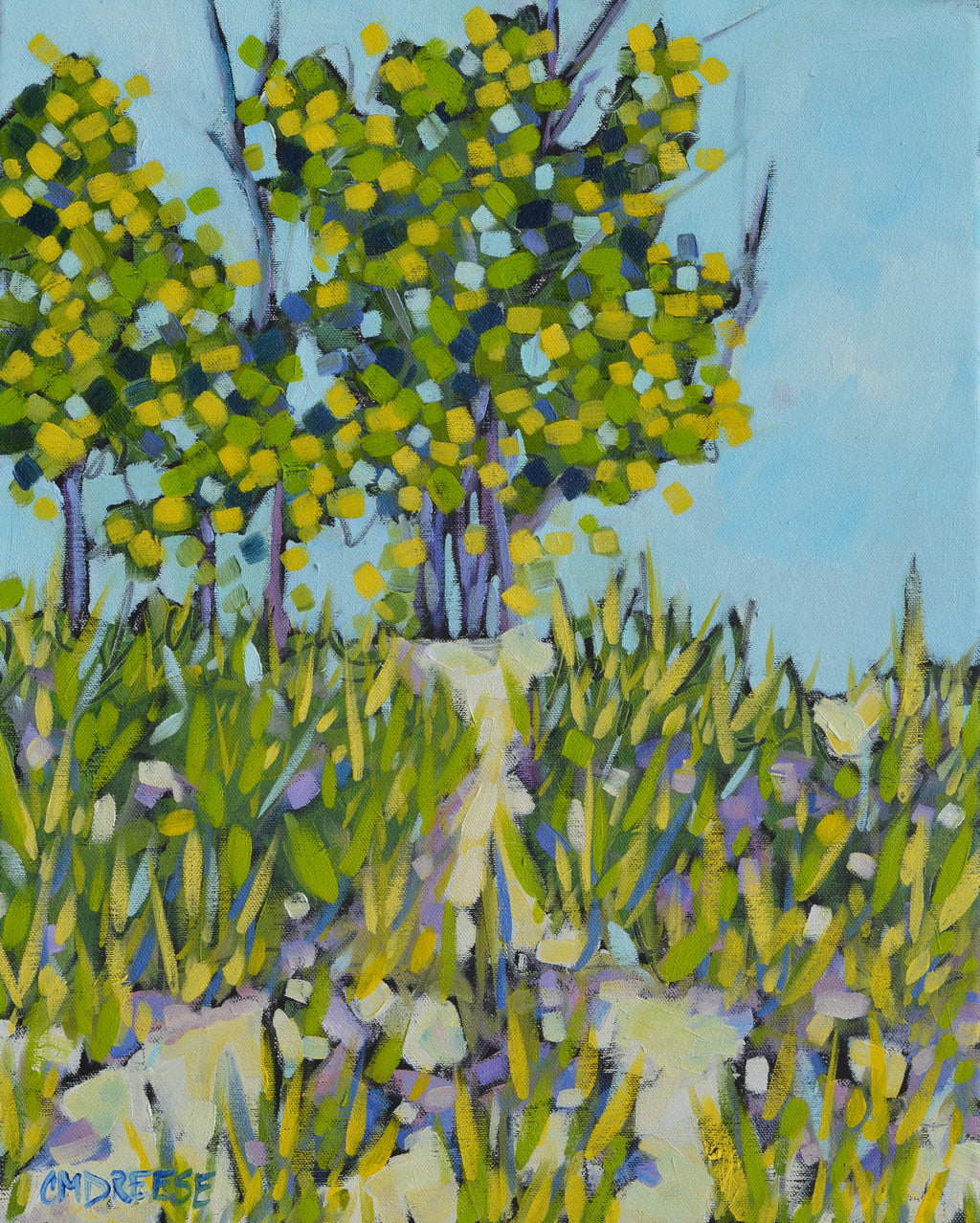 "Paths Along the Shoreline" Beach Glass Art Print