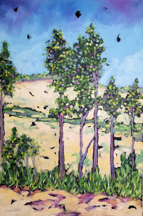 "Dunes Overlooking Sturgeon Bay" Giclee Print on Paper or Canvas. Michigan Artist Christi Dreese