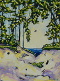 "Lead Me To The Lake" Beach, Lake Glass Art Print