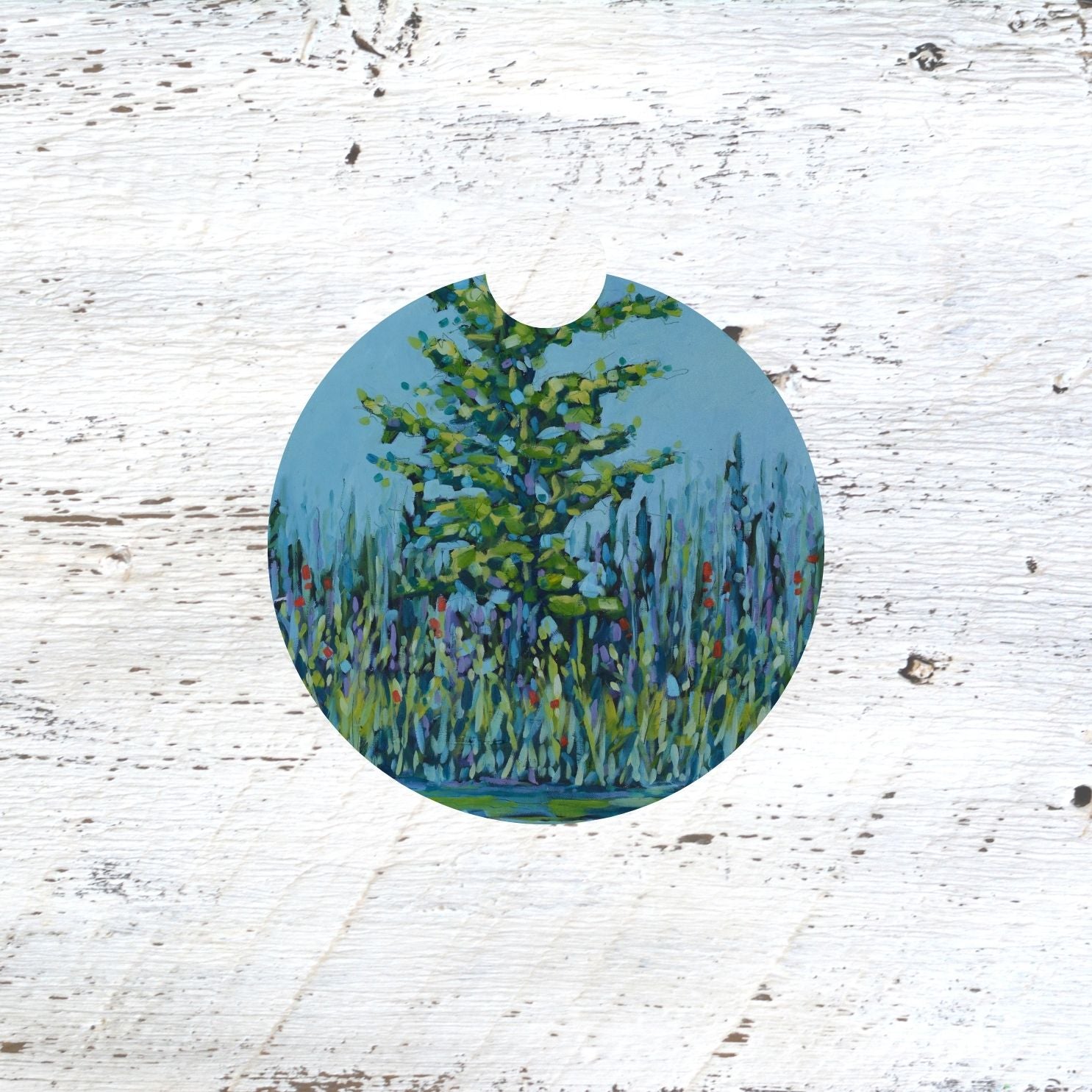 Car Coaster:  Still Waters, Wild Spirit. Artist Christi Dreese