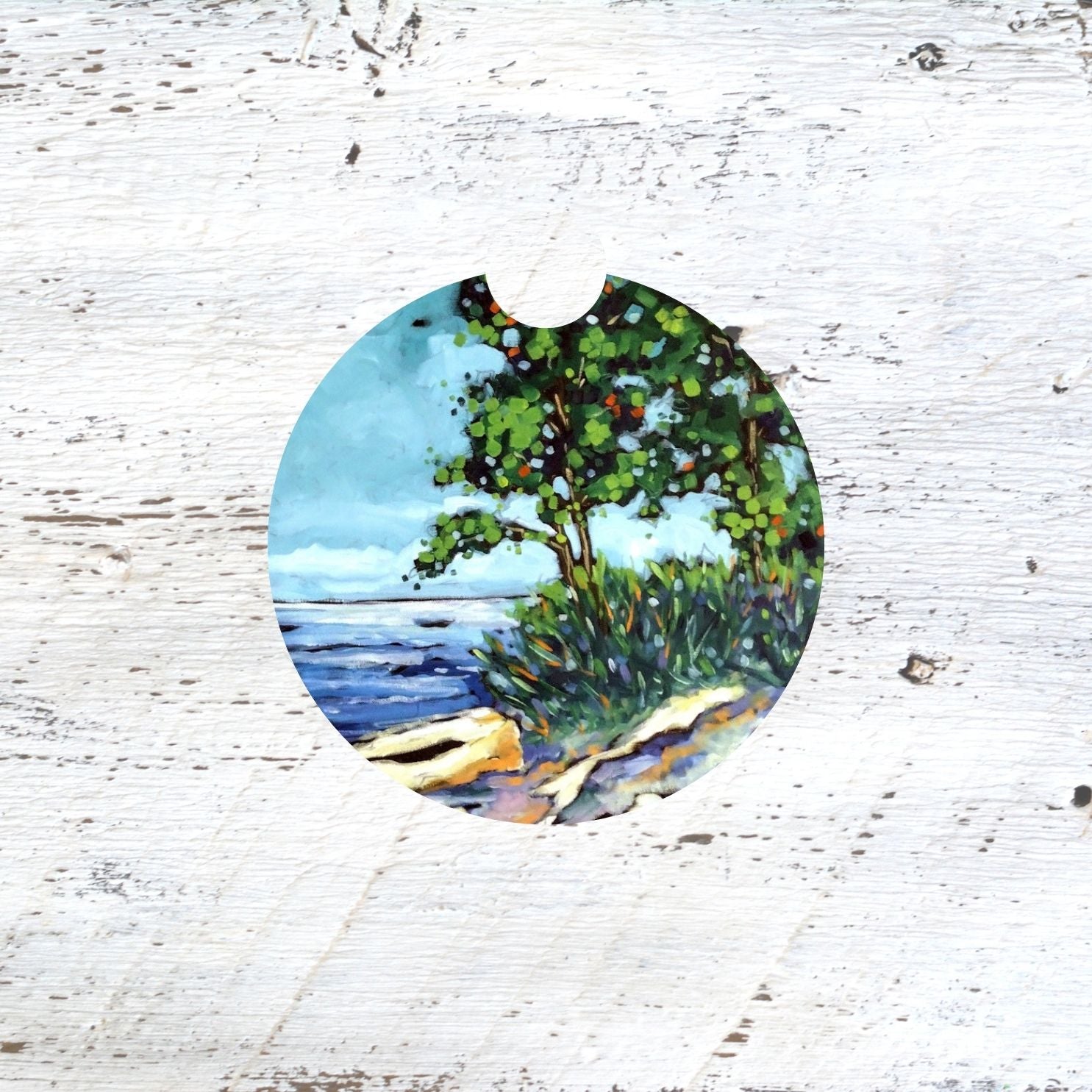 Car Coaster: Lakeside Escape. Artist Christi Dreese