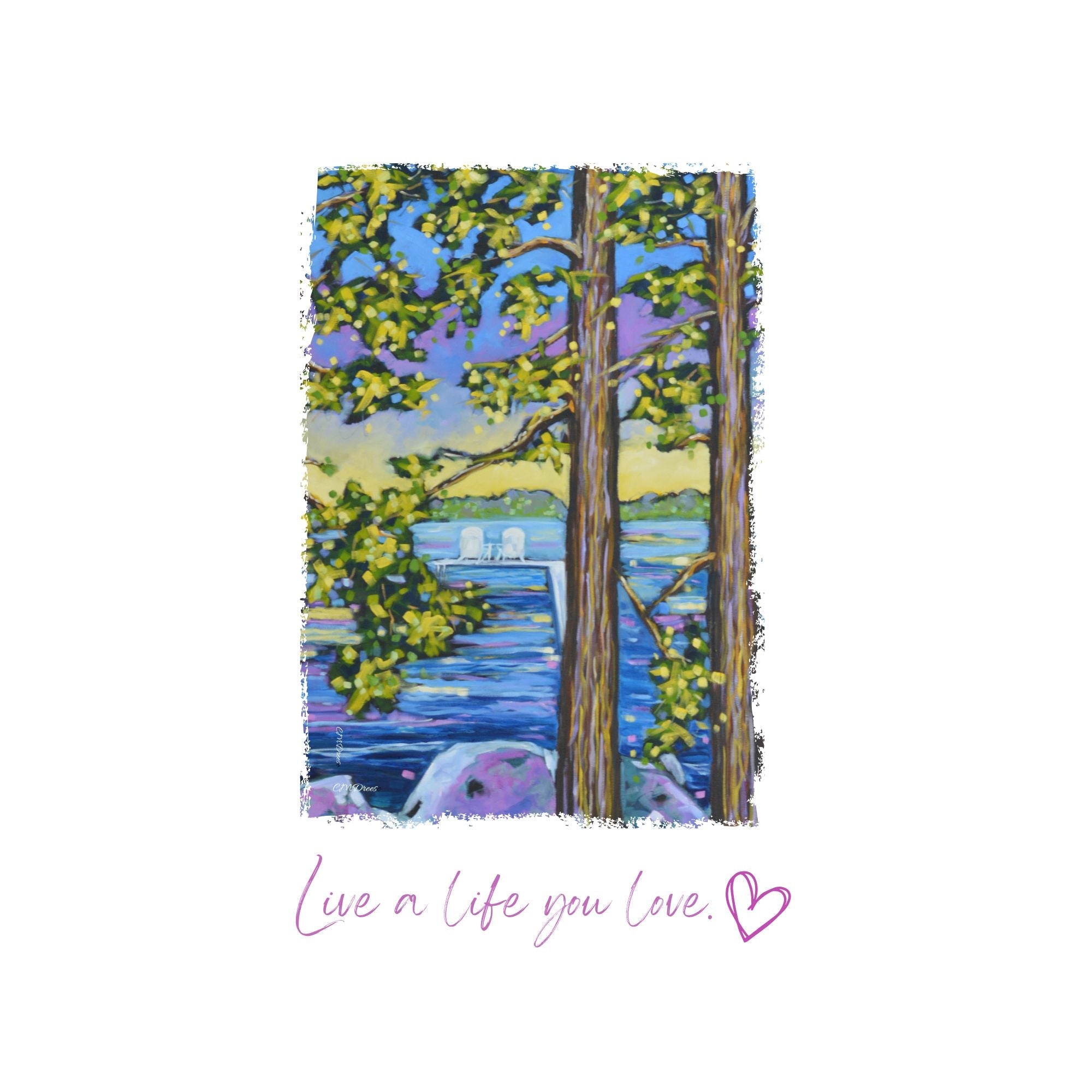 Dish Towel - "Live a Life You Love"