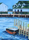 "Mackinac Island - Dock Stories" Giclee Print on Paper or Canvas. Michigan Artist Christi Dreese