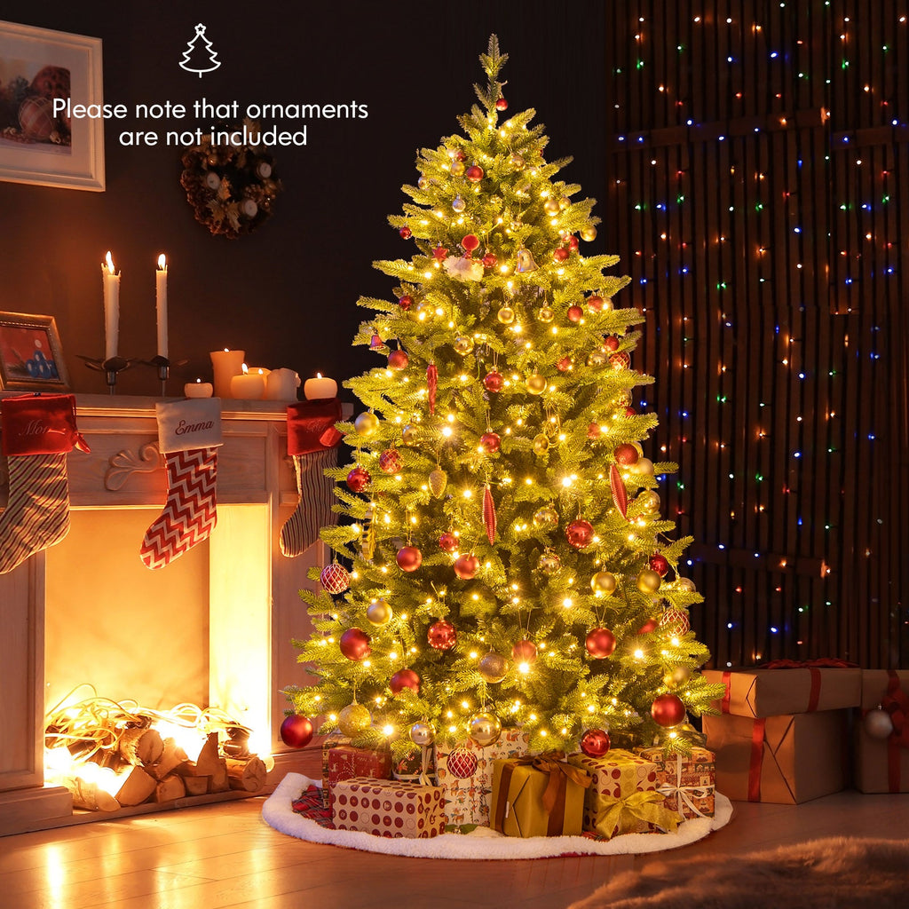 5 Feet Artificial Xmas Tree Hinged with 11 Lighting Modes and Remote Control