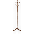 Coat Rack Natural Wood Finish