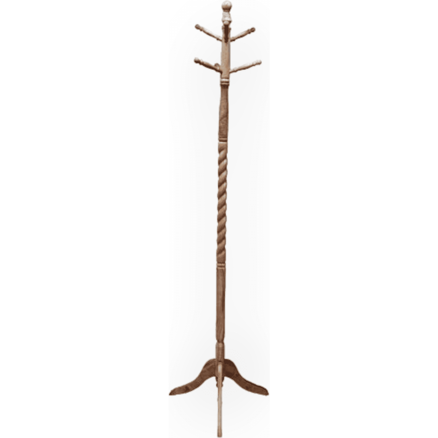 Coat Rack Natural Wood Finish